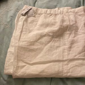 Beautiful!! white linen pants, new with tag